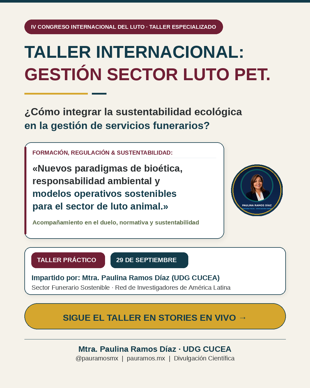 Bioética, sustentabilidad ambiental y normativa en los servicios de luto para animales de compañía