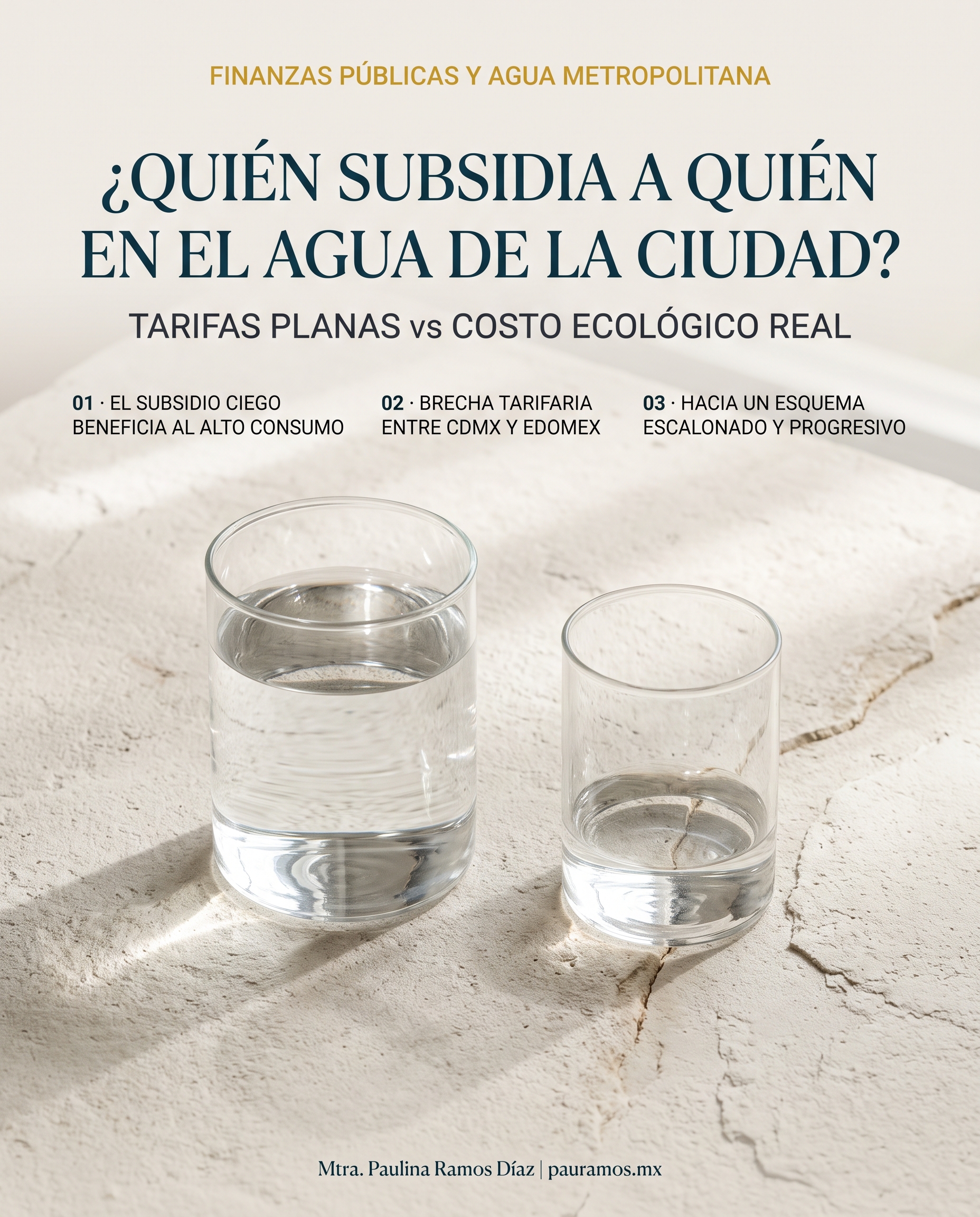 Régimen tarifario y finanzas subnacionales: El dilema de la sostenibilidad hídrica en la ZMVM